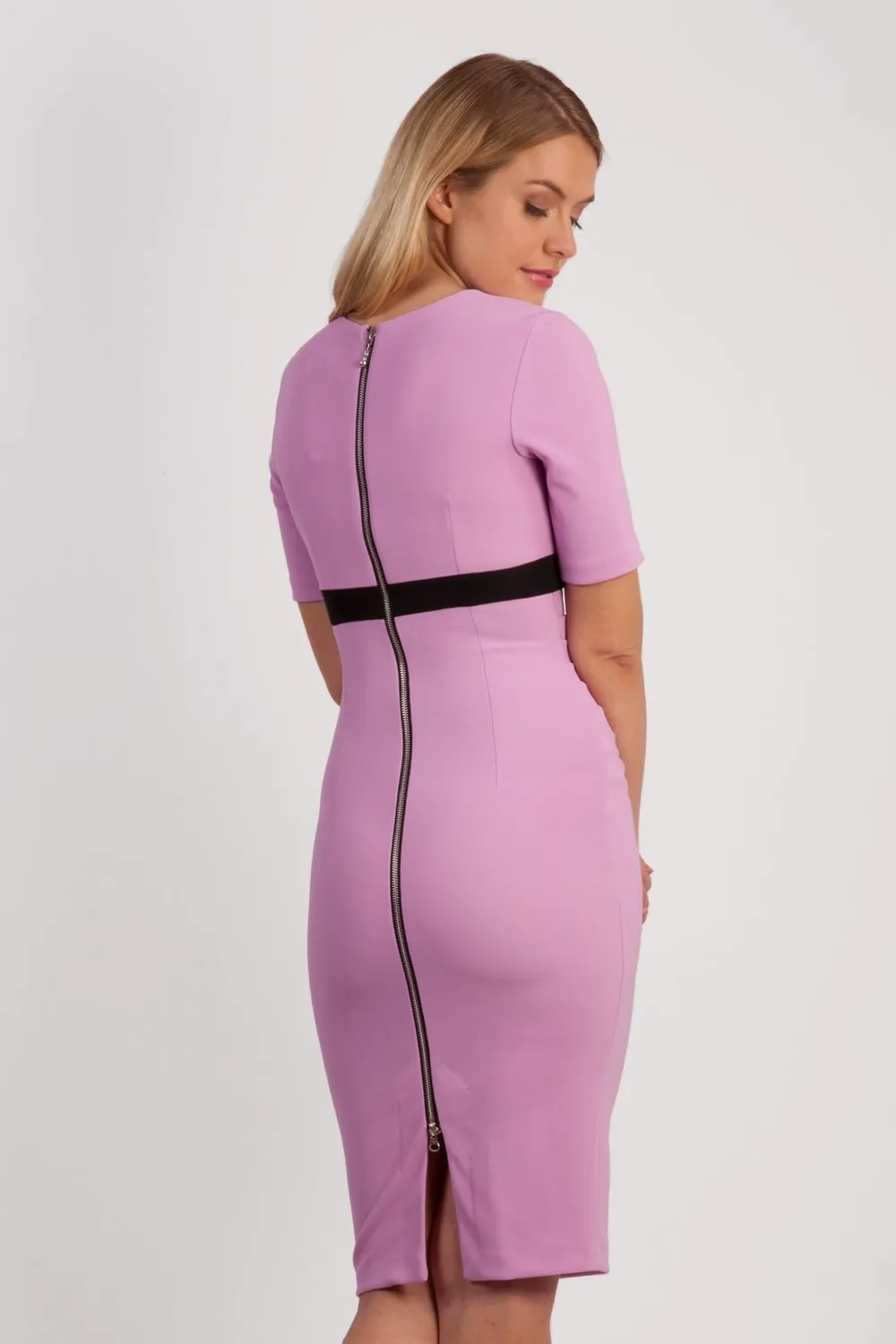 Nadia Sleeved Band Pencil Dress