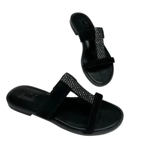 Naturalizer Farica Slide Sandals Embellished Black Size 5.5M