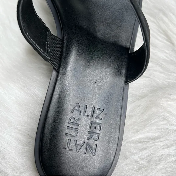 Naturalizer Farica Slide Sandals Embellished Black Size 8M