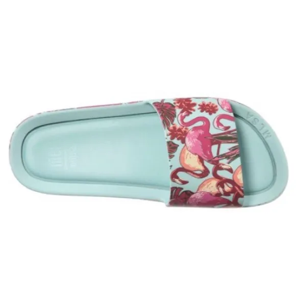 NEW Mini Melissa Mel Beach Slide Flamingo Sandal