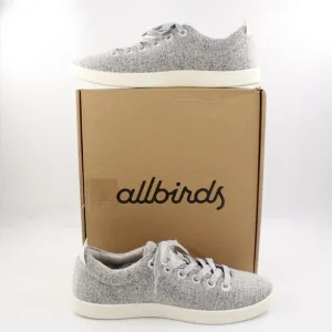 NIB Allbirds Women's Wool Piper Sneakers in Dapple Grey/White Soles US Size 10