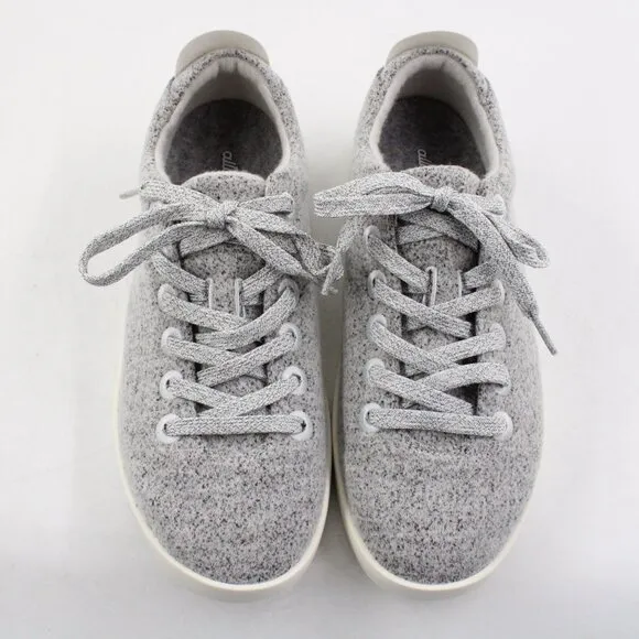 NIB Allbirds Women's Wool Piper Sneakers in Dapple Grey/White Soles US Size 10