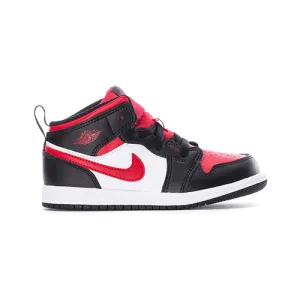 Nike Air Jordan 1 Mid 'Black Fire Red' TD