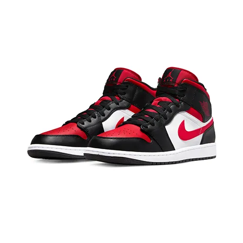 Nike Air Jordan 1 Mid 'Black Fire Red' TD