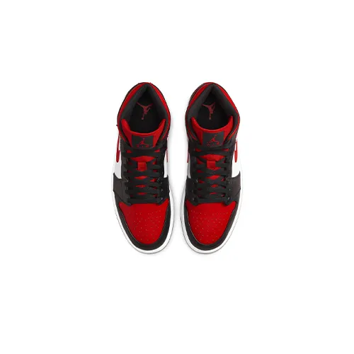 Nike Air Jordan 1 Mid 'Black Fire Red' TD