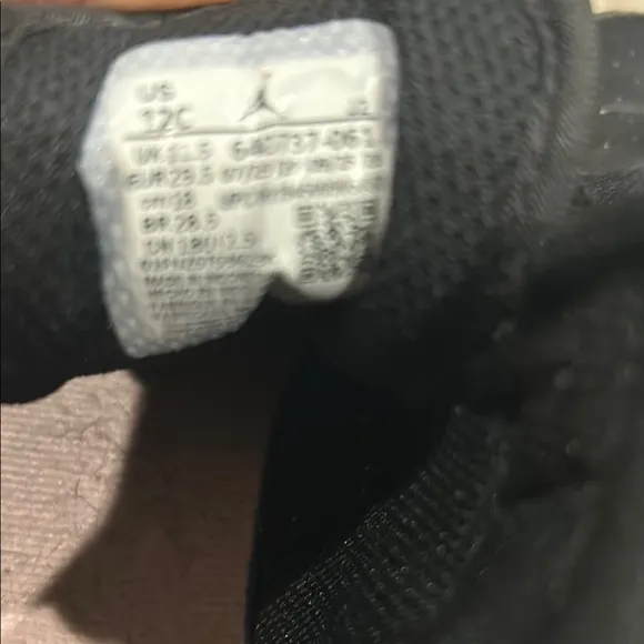 Nike Air Jordan Kids Black Sneakers