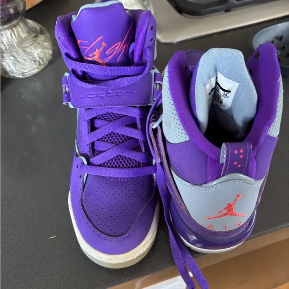 Nike Air Jordan Kids Purple Sneakers size 4