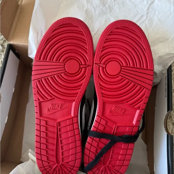 Nike Air Jordan Red and Black Sneakers