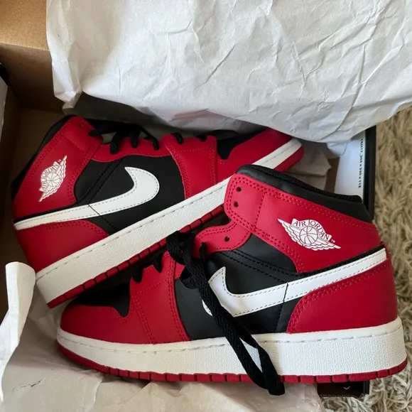 Nike Air Jordan Red and Black Sneakers