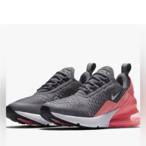 Nike Air Max 270 Gray and Pink Sneakers