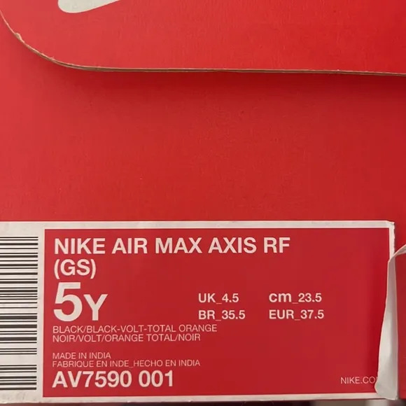 Nike Air max axis RF (GS) 5Y