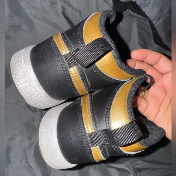Nike Black and Gold Sneakers