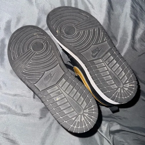 Nike Black and Gold Sneakers