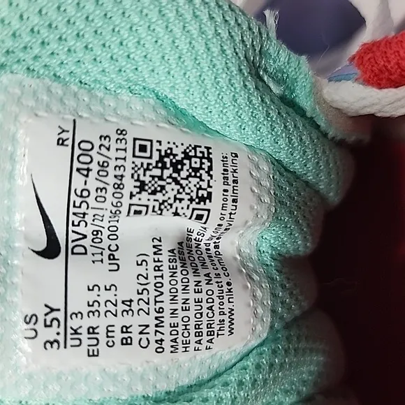 Nike Court Borough Low Recraft Cobalt Bliss Size 3.5Y