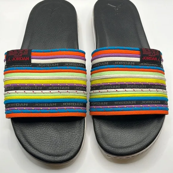 Nike Jordan Modero 2‎ Slide Sandal Multi-Color Womens Size 12 Mens Size 10