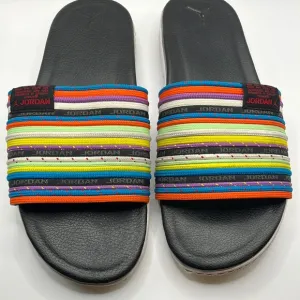 Nike Jordan Modero 2‎ Slide Sandal Multi-Color Womens Size 12 Mens Size 10