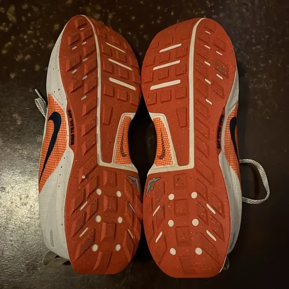 Nike Juniper Trail White and Orange Sneakers Size 10