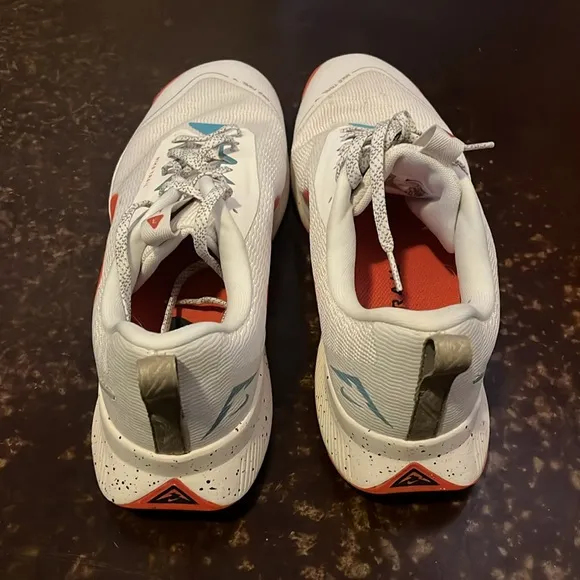 Nike Juniper Trail White and Orange Sneakers Size 10