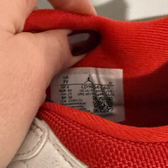 Nike Kids' Red and White Sneakers