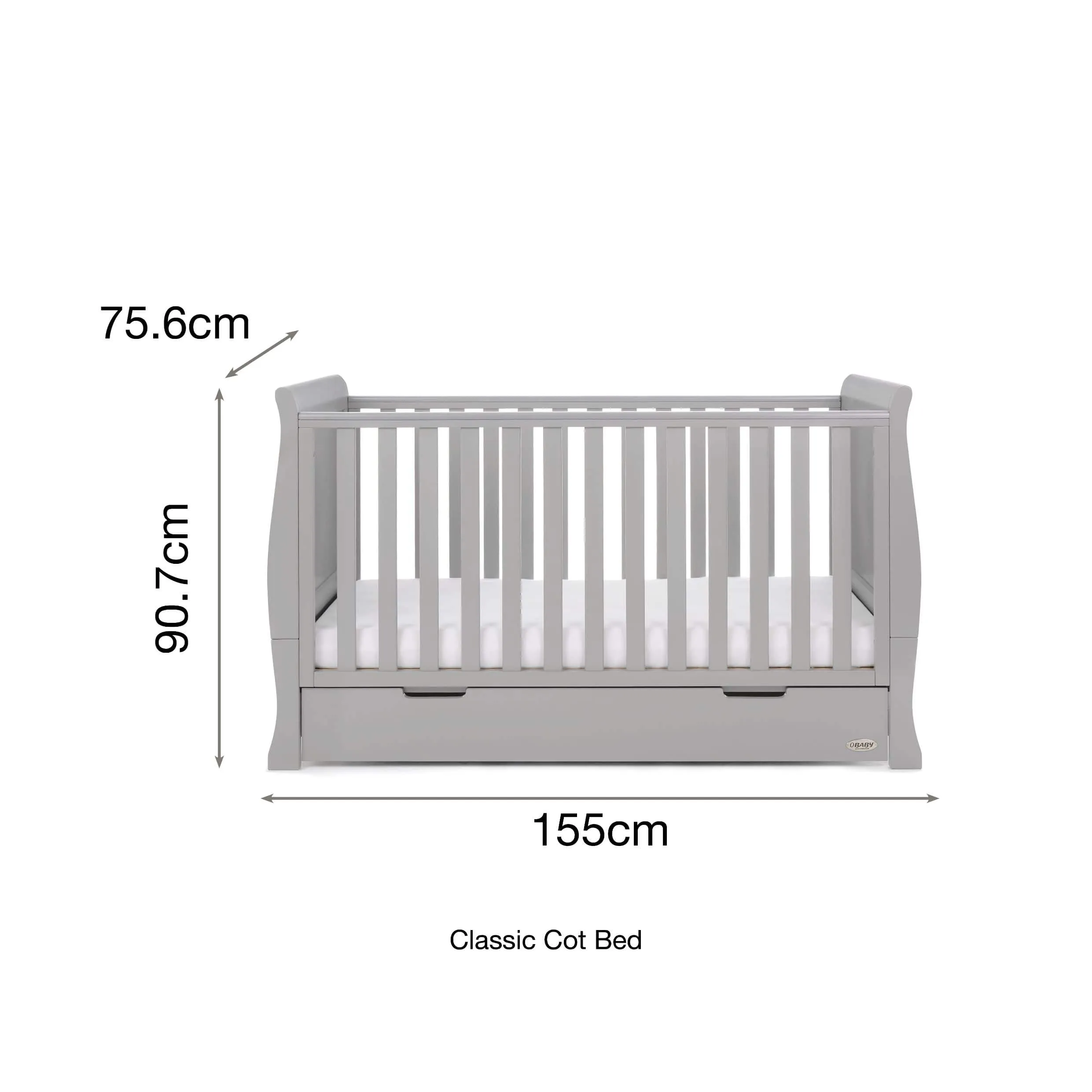 Obaby Stamford Classic 5 Piece Room Set Warm Grey