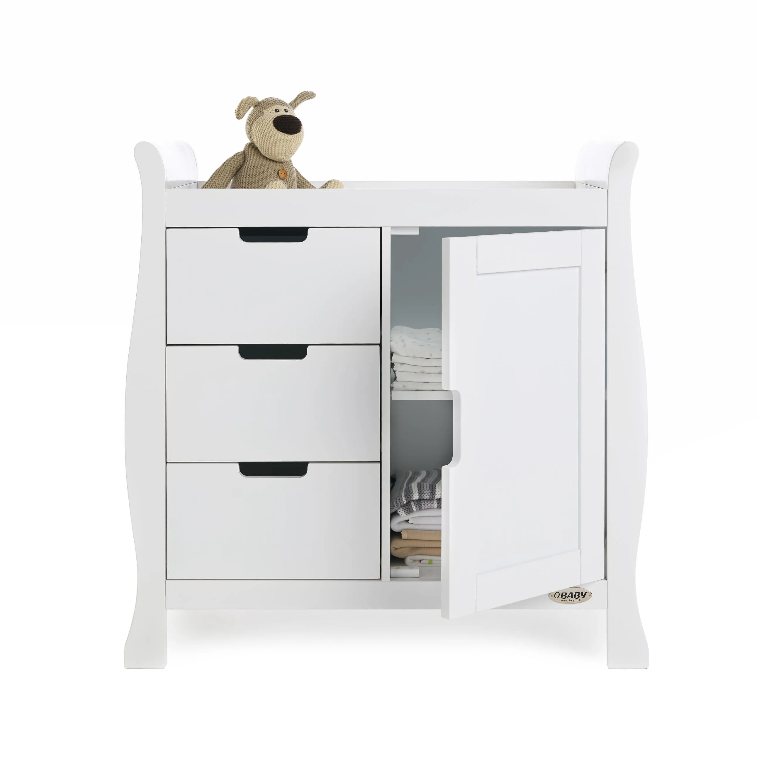 Obaby Stamford Luxe 3 Piece Room Set White