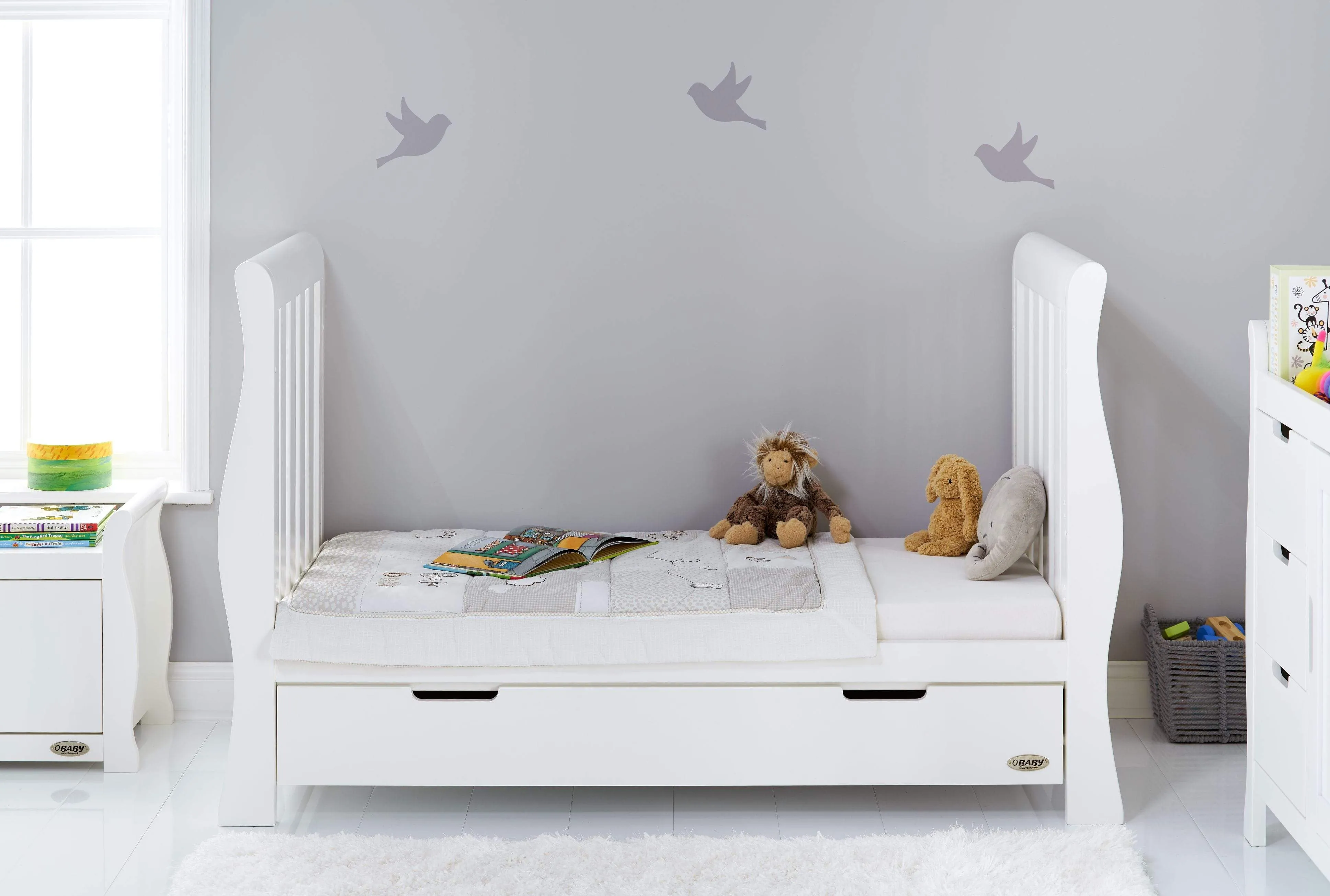 Obaby Stamford Luxe 3 Piece Room Set White
