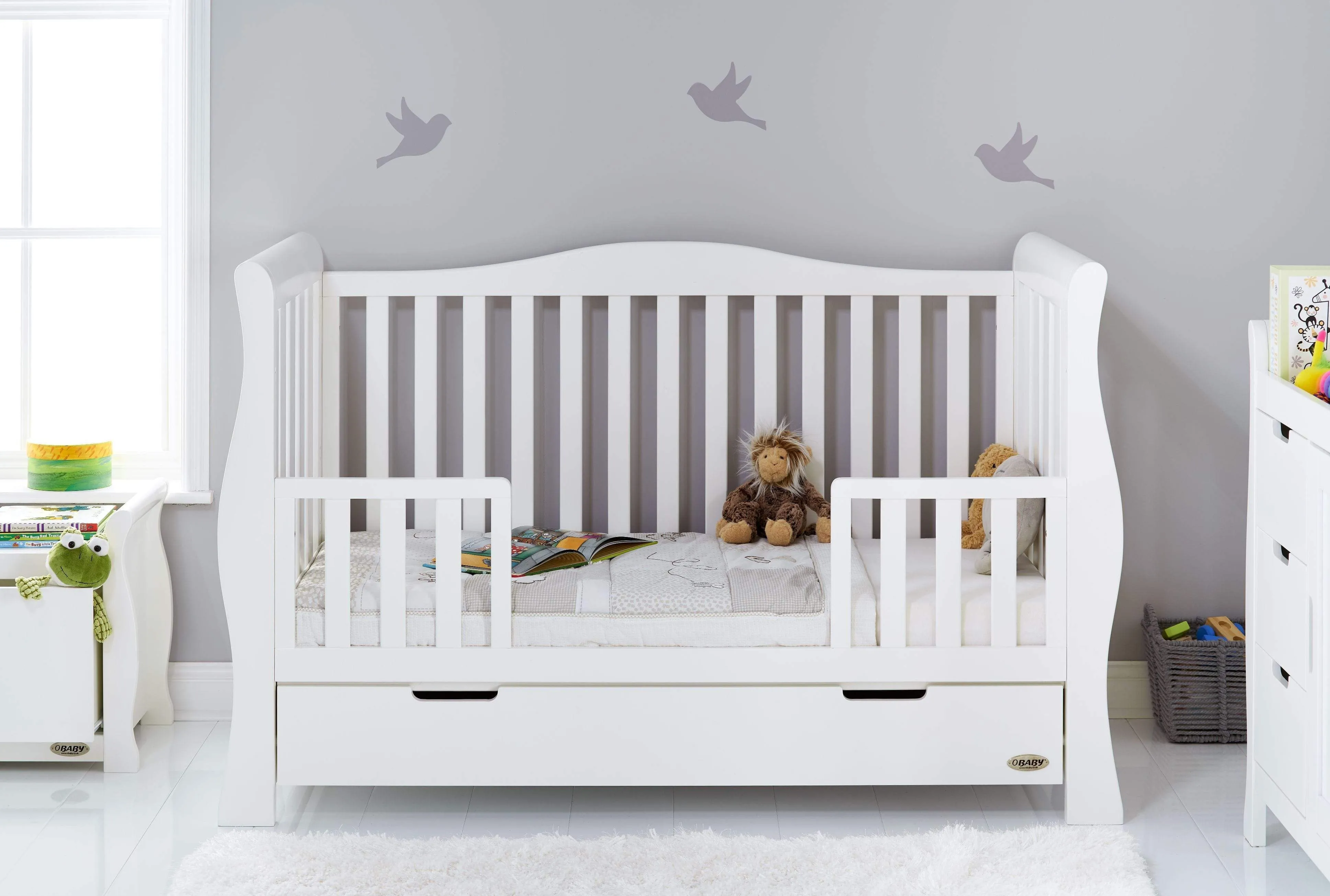 Obaby Stamford Luxe 3 Piece Room Set White
