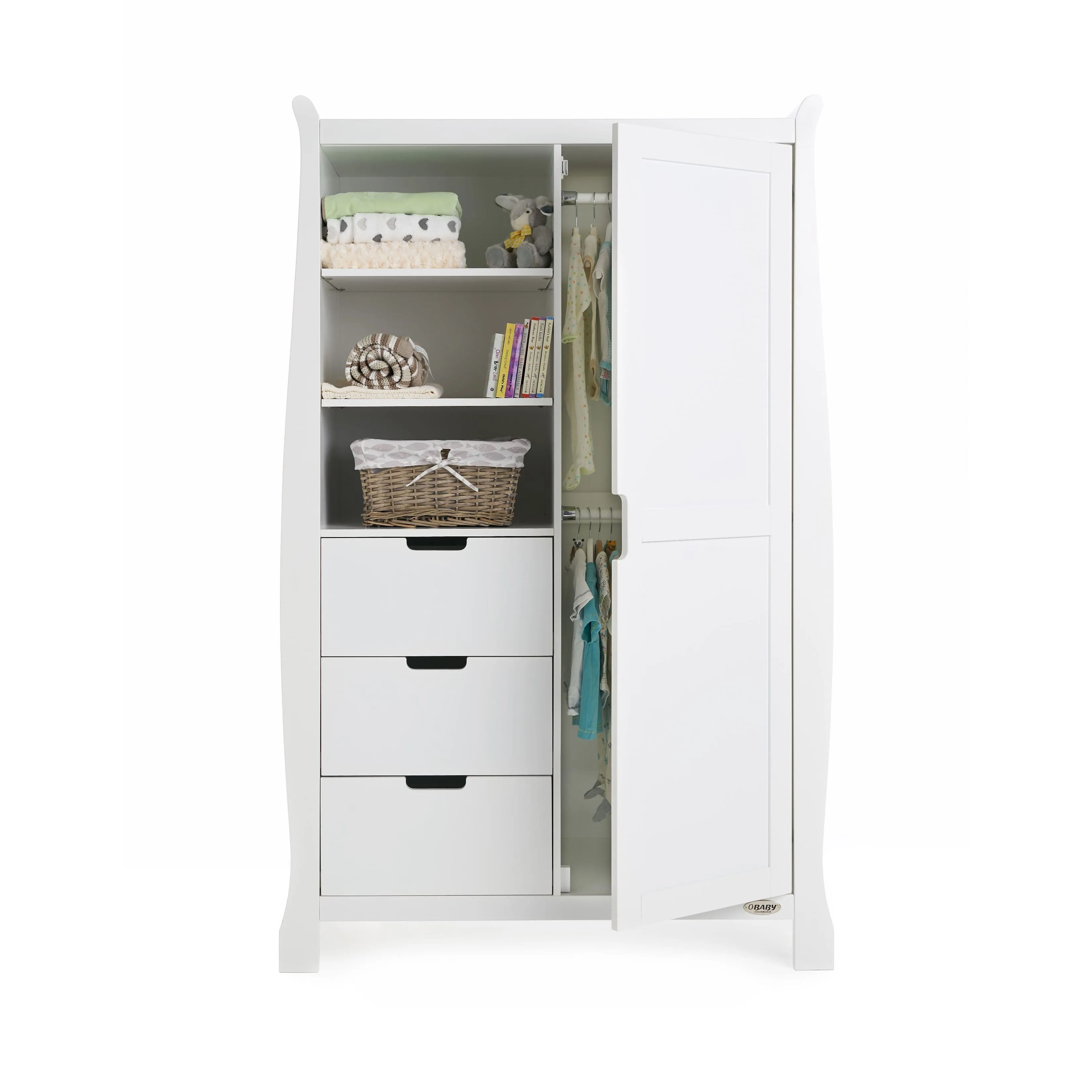 Obaby Stamford Luxe 3 Piece Room Set White