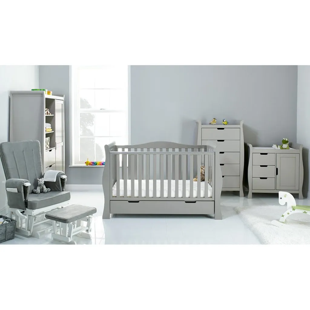 OBABY Stamford Luxe 5 Piece Room Set - Warm Grey