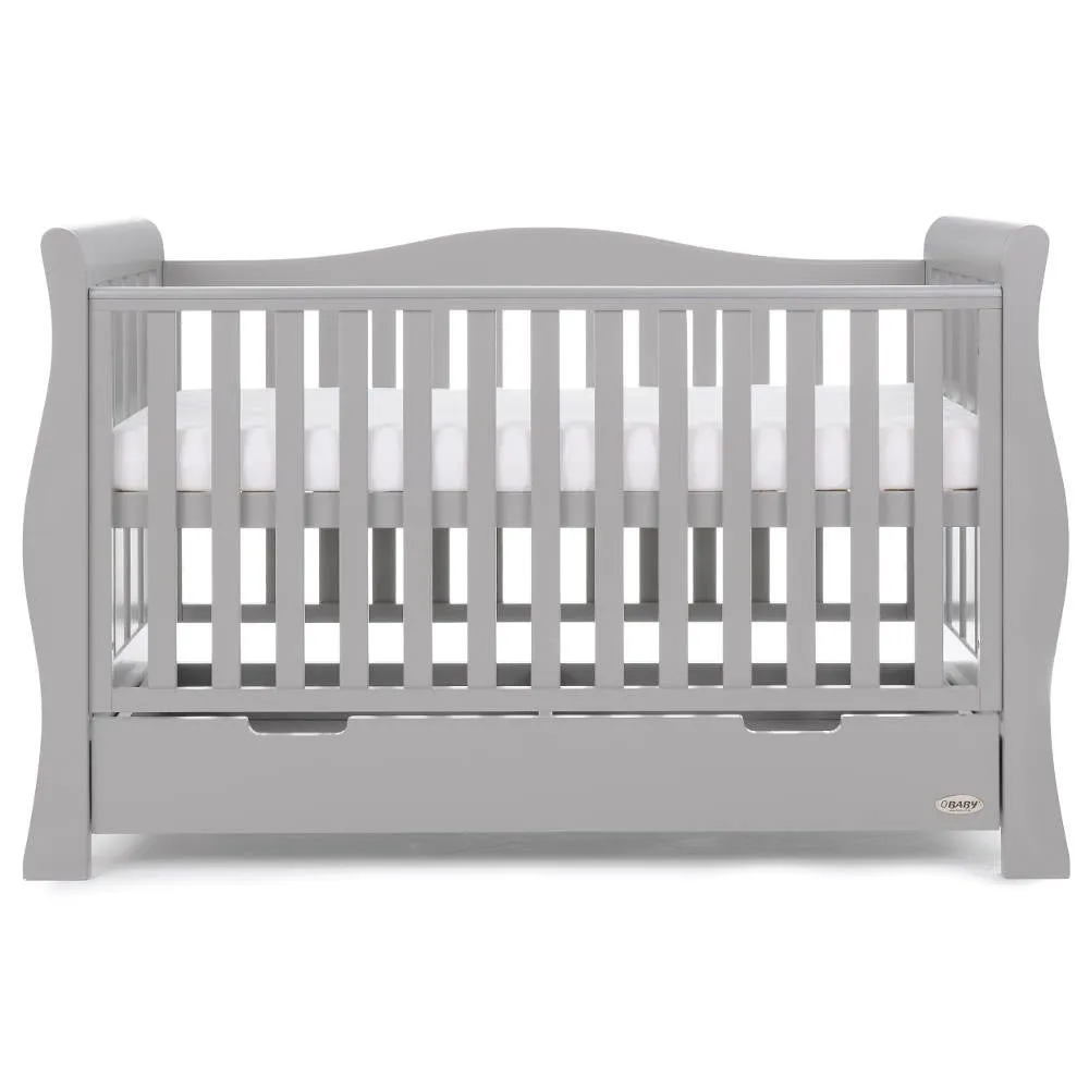 Obaby Stamford Luxe 7 Piece Room Set including Deluxe Glider Chair - Warm Grey