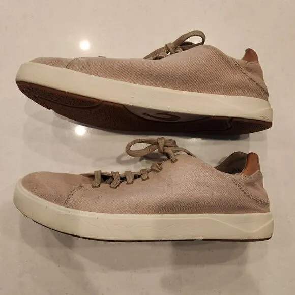 Olukai Lae‘ahi Lī waxed canvas sneakers. Size 9