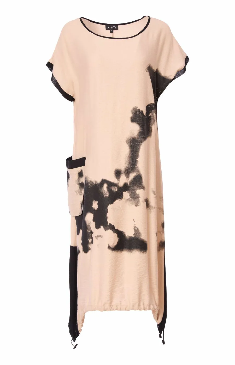 Ora Shadow Dress in Beige