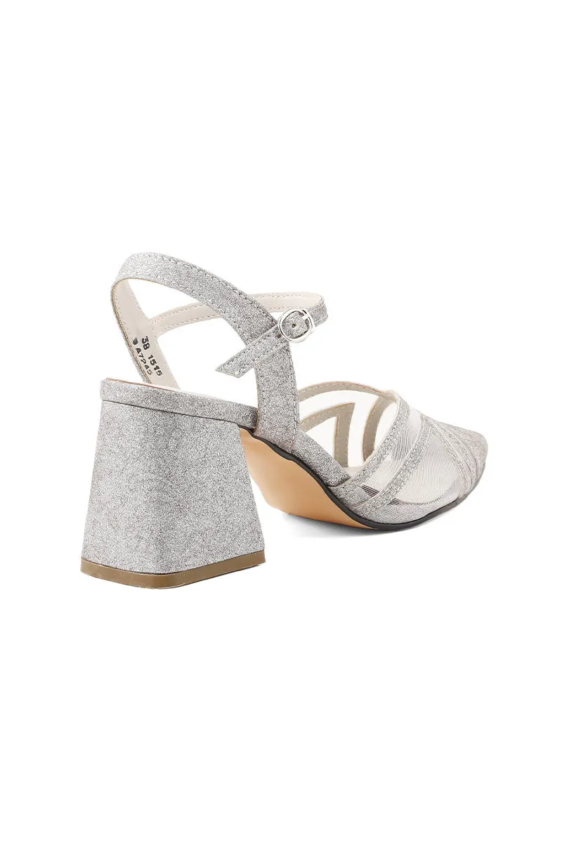 Party Wear Sling Back I47245-Silver