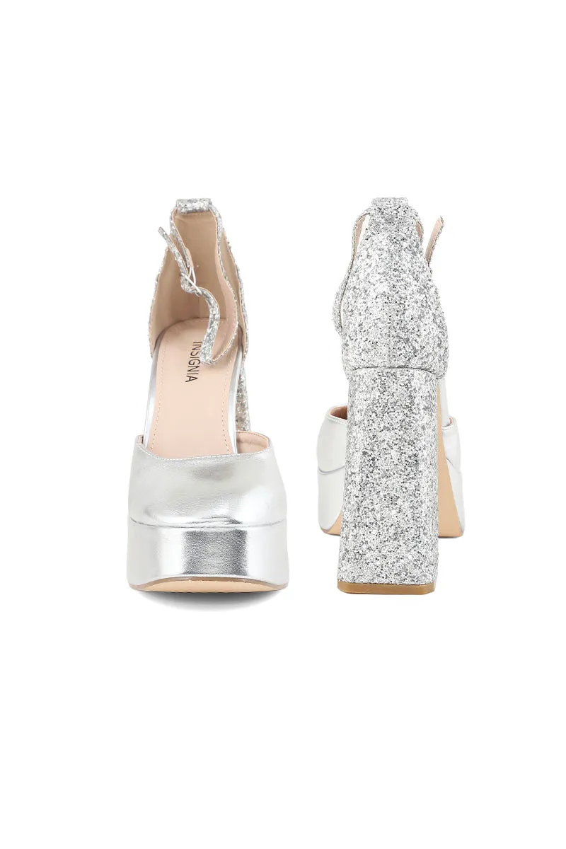 Party Wear Sling Back I47261-Silver