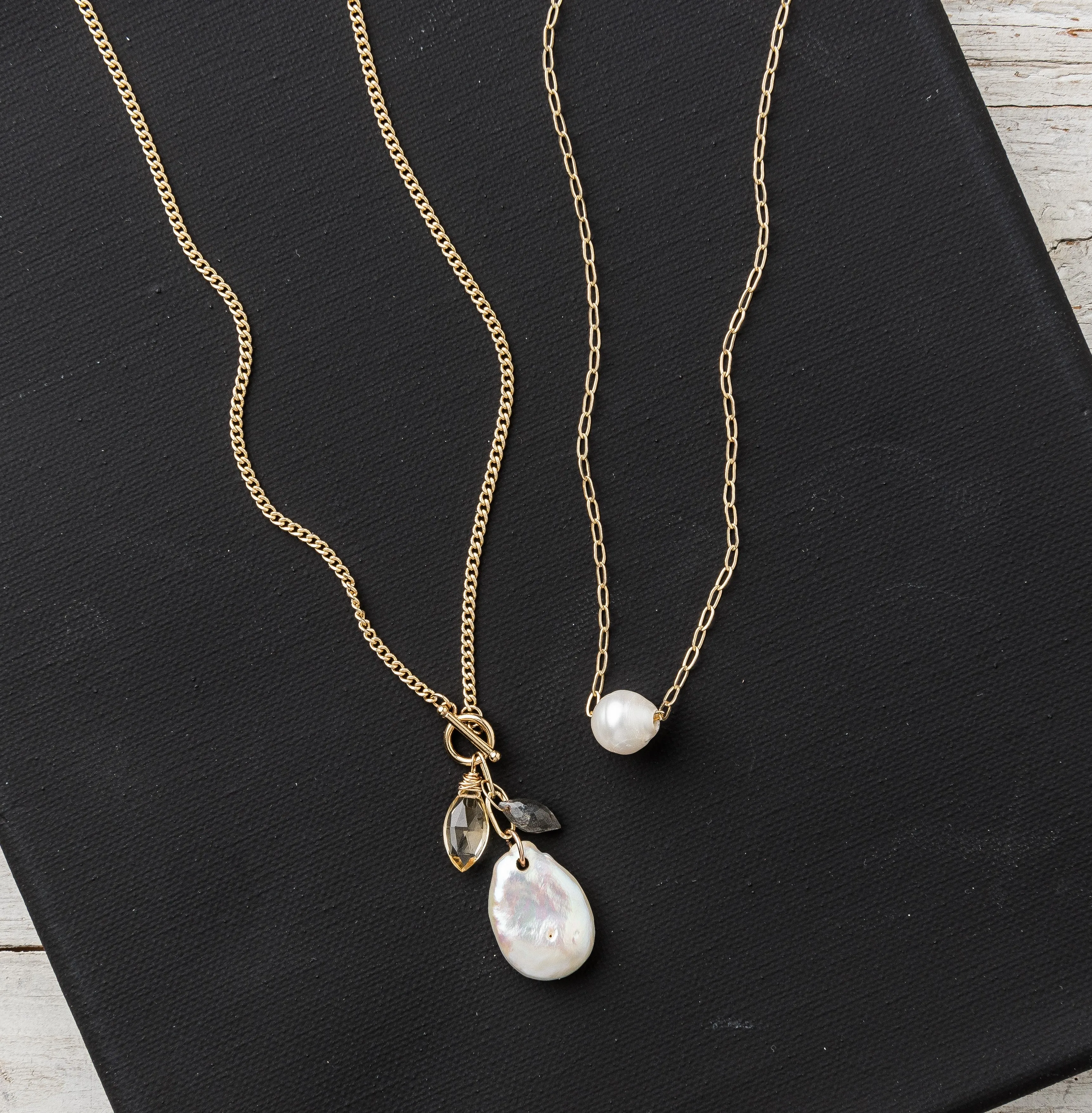 Pearl Slide Pendant Necklace