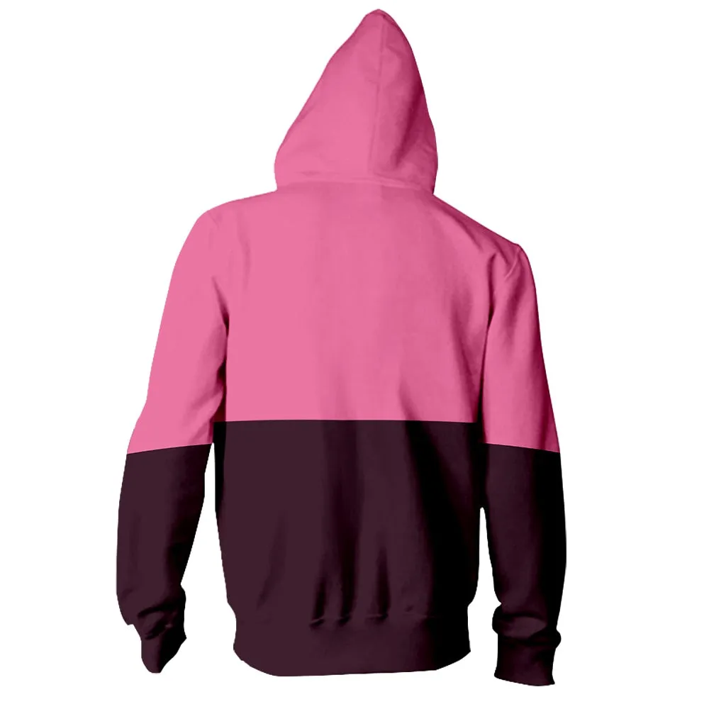 Peek a Boo Unisex Bi Color Cat Hoodie