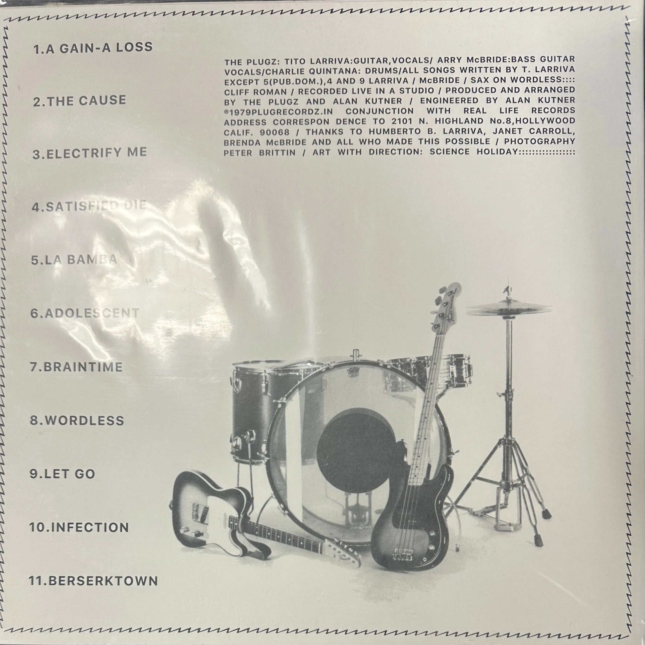 PLUGZ, THE - ELECTRIFY ME Vinyl LP Record *Unofficial Release*