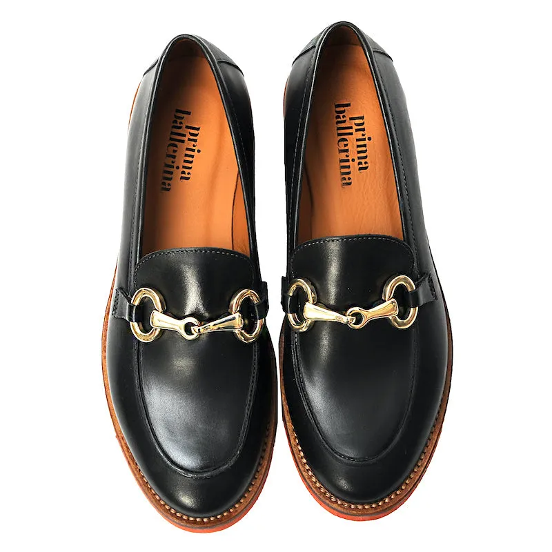 Prima Ballerina - Loafer Vitello Nero Gr. 36