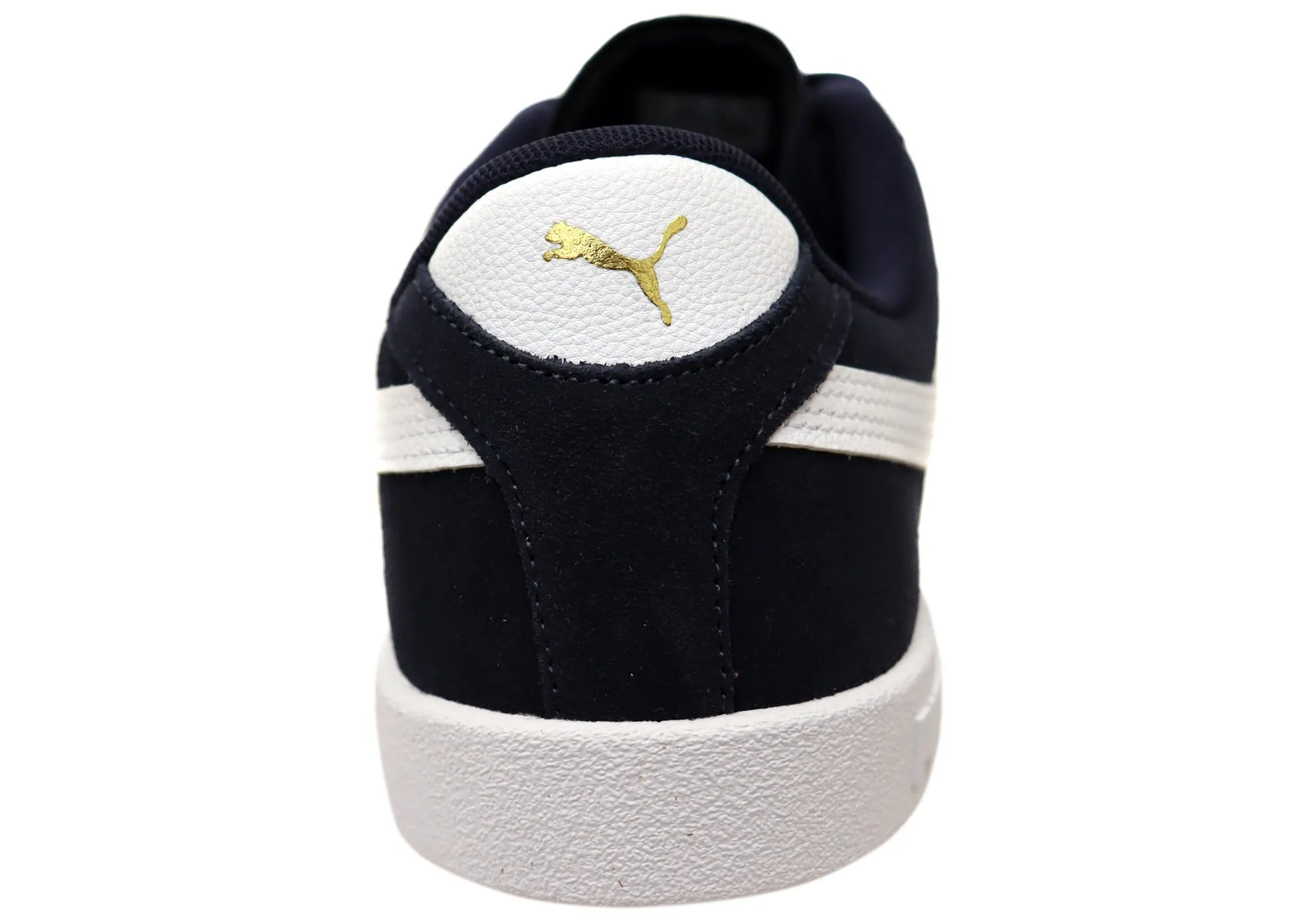 Puma Mens Club II Comfortable Leather Lace Up Sneakers