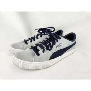 PUMA SUEDE SKATE NITRO Navy Gray SB Sneaker Shoes Leather 386082-01 Mens SZ 9.5