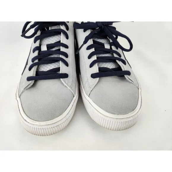 PUMA SUEDE SKATE NITRO Navy Gray SB Sneaker Shoes Leather 386082-01 Mens SZ 9.5