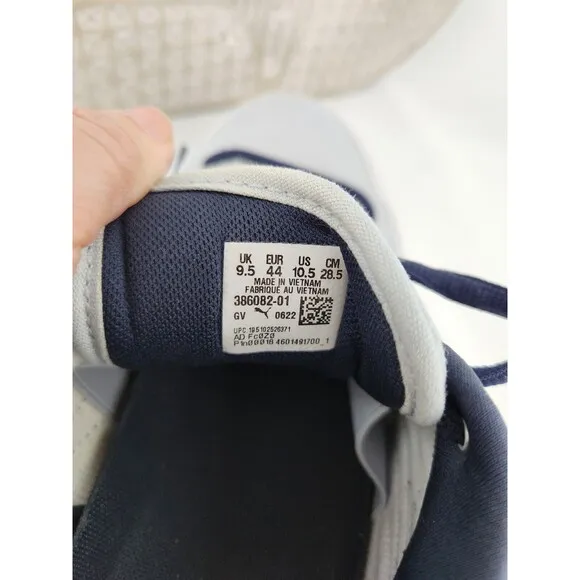 PUMA SUEDE SKATE NITRO Navy Gray SB Sneaker Shoes Leather 386082-01 Mens SZ 9.5