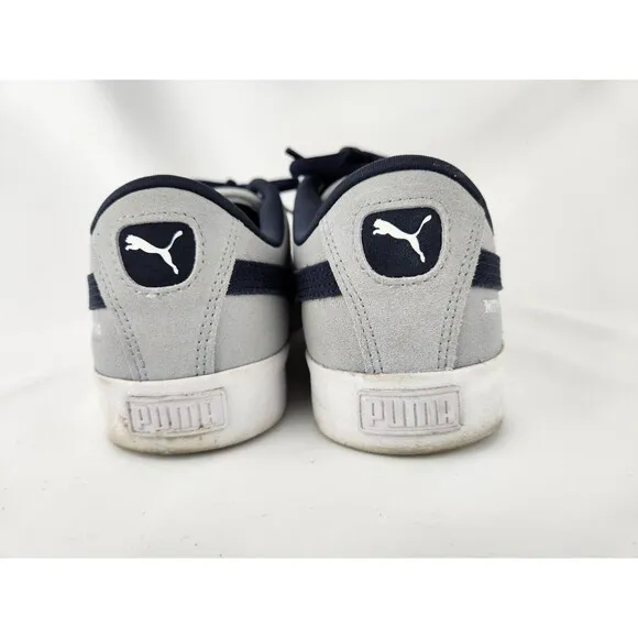 PUMA SUEDE SKATE NITRO Navy Gray SB Sneaker Shoes Leather 386082-01 Mens SZ 9.5