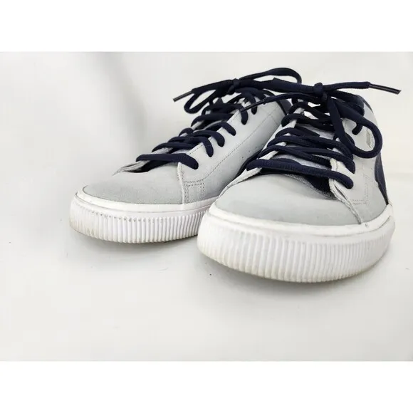 PUMA SUEDE SKATE NITRO Navy Gray SB Sneaker Shoes Leather 386082-01 Mens SZ 9.5