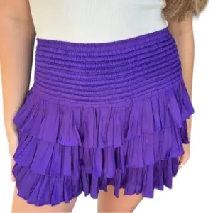 Purple Emily Smock Skort, Size: Large, NWT