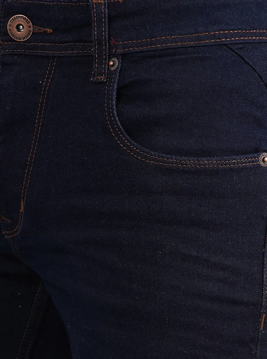 Raw Blue Washed Narrow Fit Jeans | Greenfibre