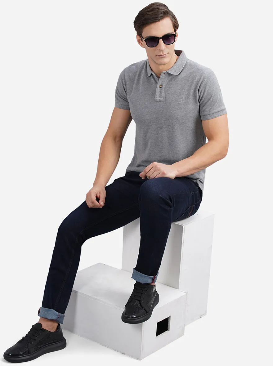 Raw Blue Washed Narrow Fit Jeans | Greenfibre