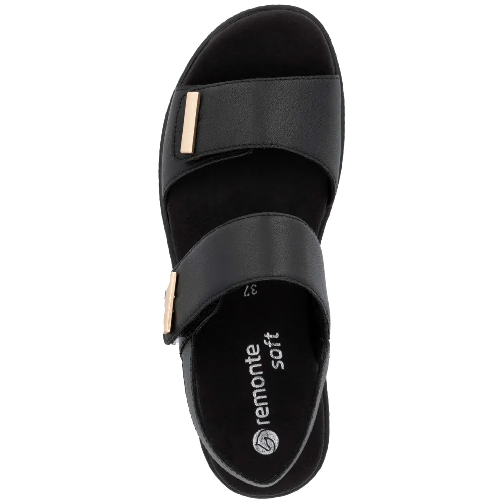 Remonte D0Q59-00 (Gilt) Black Sandals