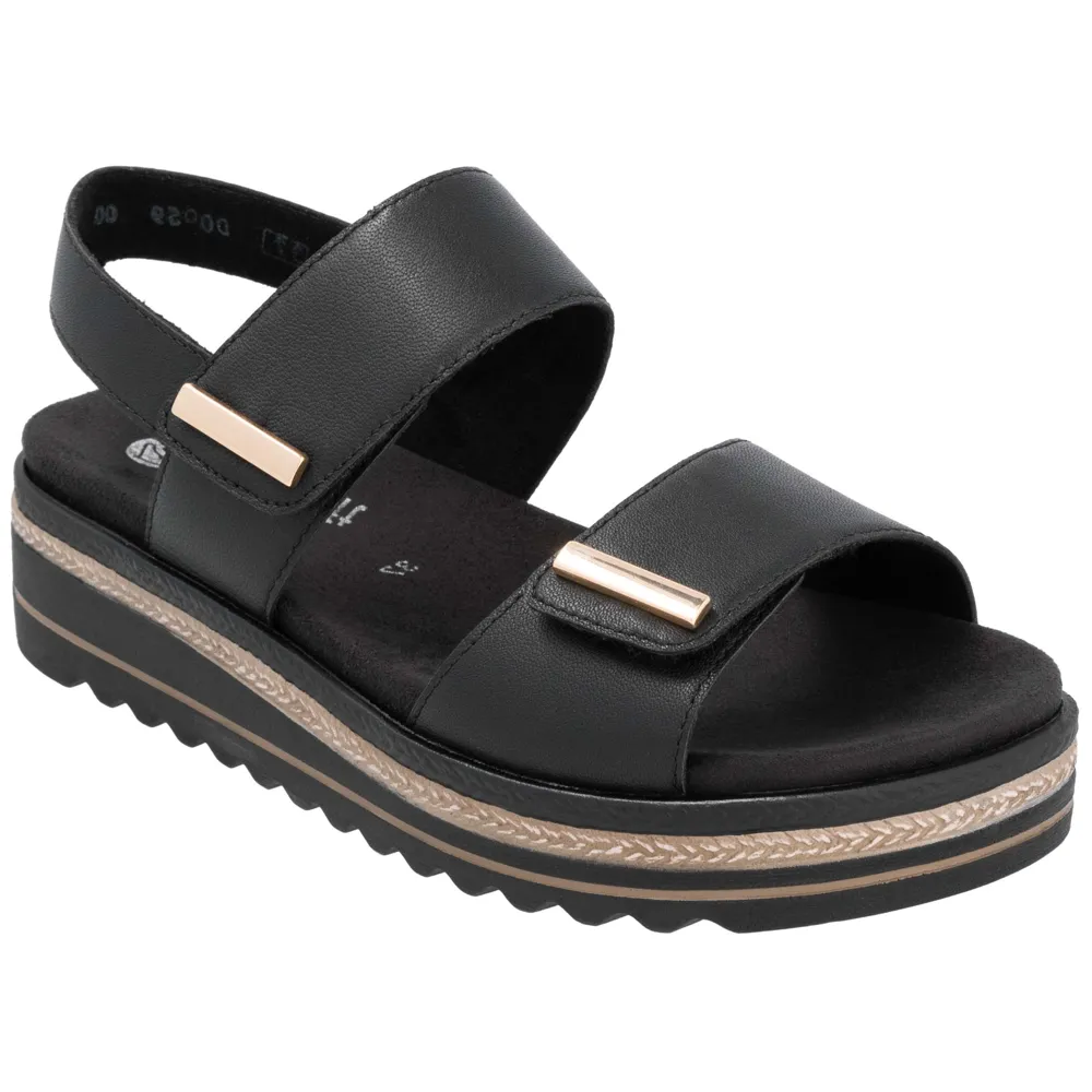 Remonte D0Q59-00 (Gilt) Black Sandals