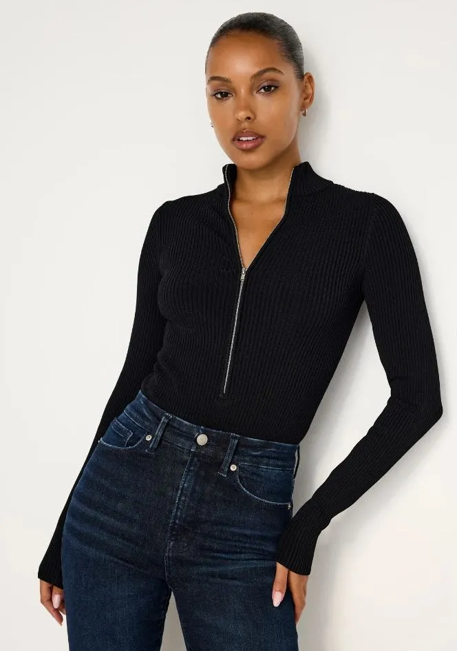 Rib Zip Bodysuit